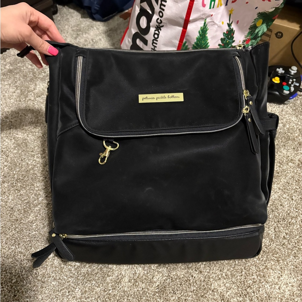 Petunia Pickle Bottom Black Diaper Bag
